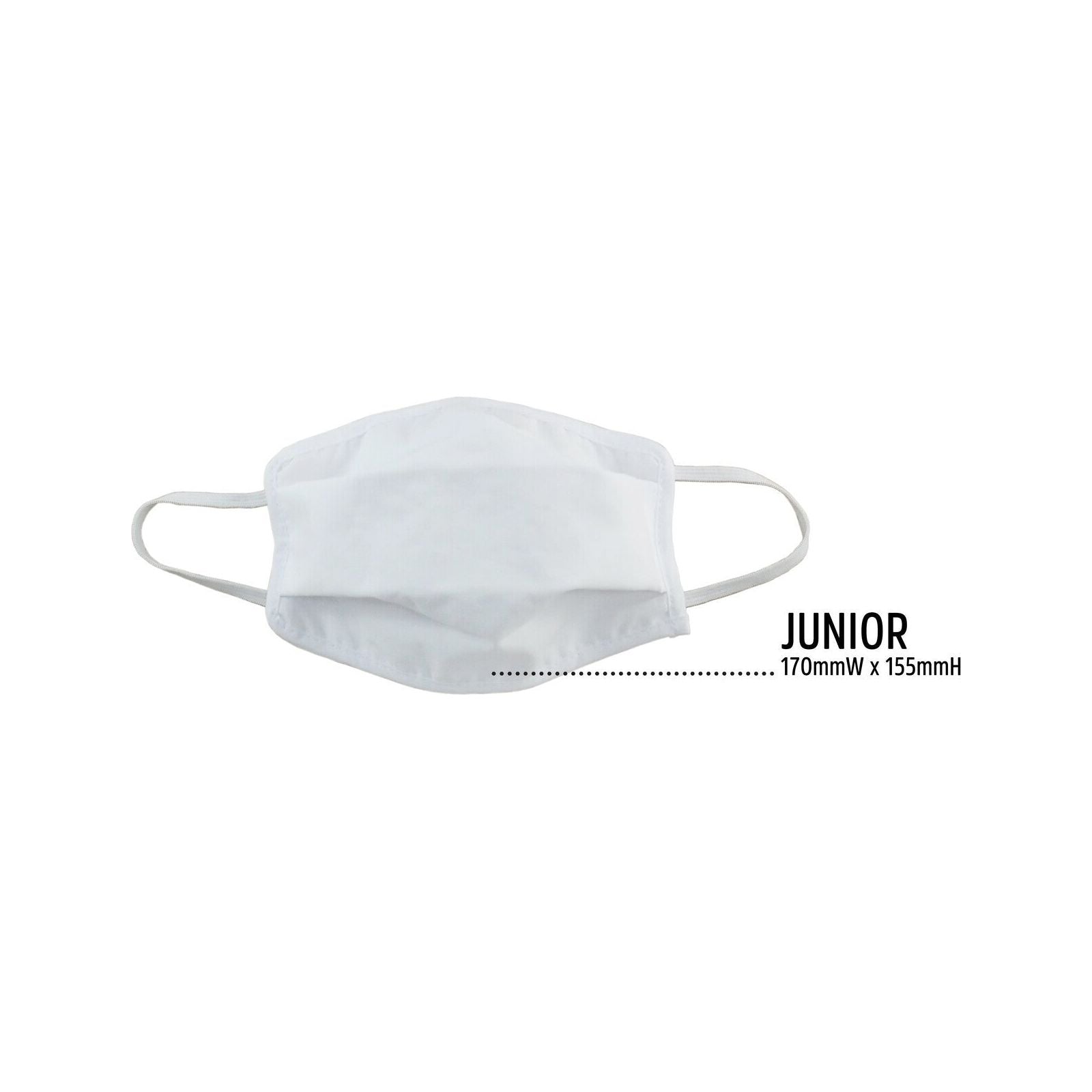 3x Tigerplast Kids Fabric Face Mask Washable Reusable Mask Protect Cover Black