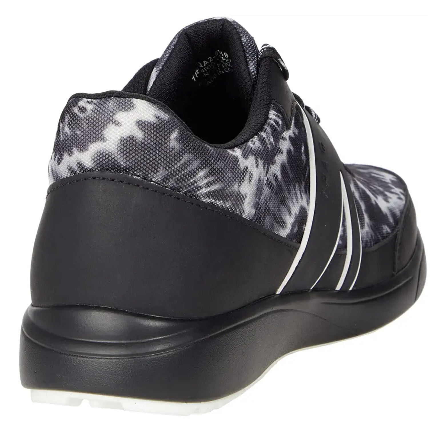 Alegria Womens TRAQ Qarma 2 Athletic Sneaker Smart Shoes- Black White Blast Off