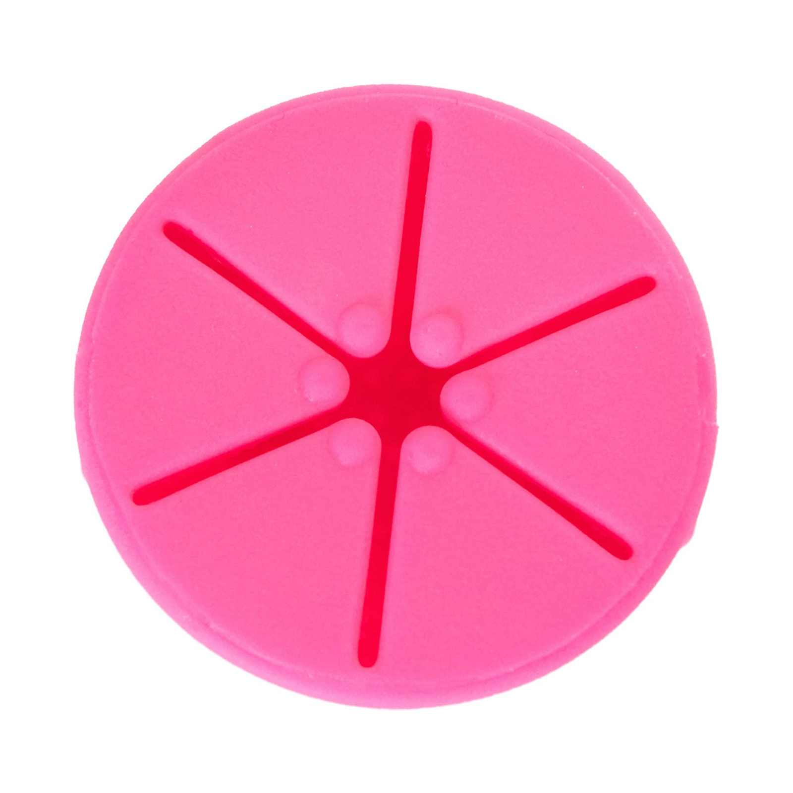 Tweexy Nail Polish Bottle Holder Washable Wearable Ring Silicone - Bonbon Pink