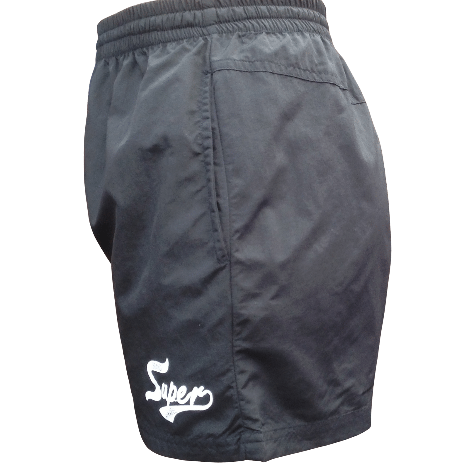 Ladies Board Shorts Beach Microfibre Swim Surf Bottoms - Black