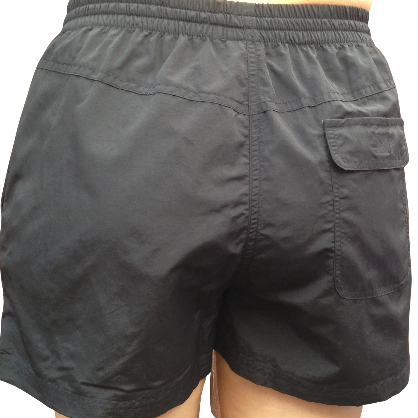 Ladies Board Shorts Beach Microfibre Swim Surf Bottoms - Black