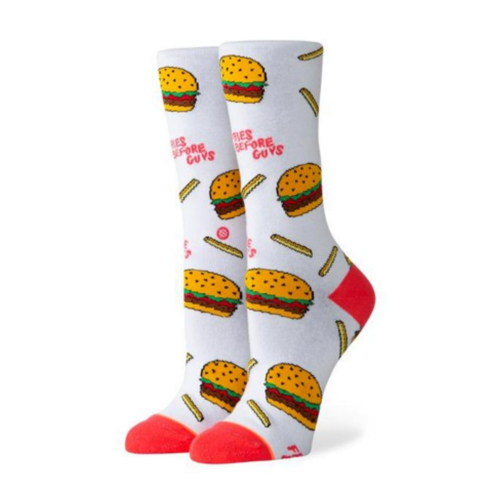 Stance Everyday Light French Fries Before Guys Chips Burger Socks Crew - M