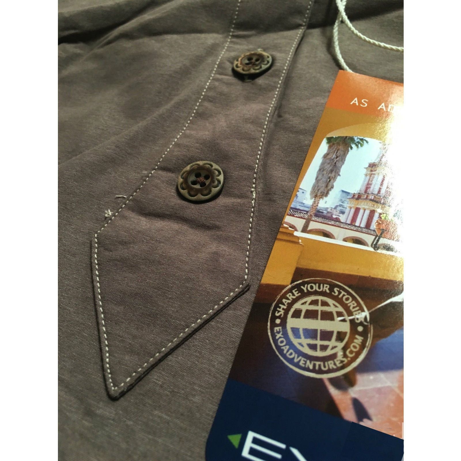 ExOfficio Dryflylite Top T Shirt Long Sleeve Womens T Shirt UV Protection in Acorn