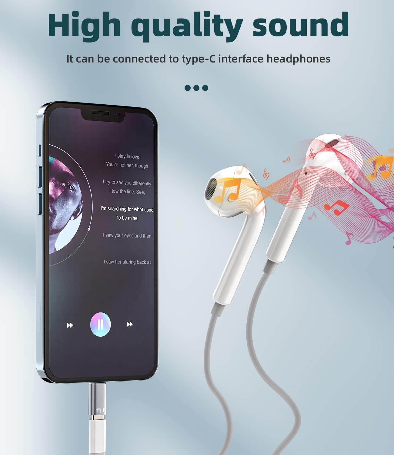 1-Pcs USB-C to fast connection OTG Adapter | Fast Charging & Data Sync | Compatible with iPhone 7-14 Pro Max, Headphones, Flash Drive, Mouse & More