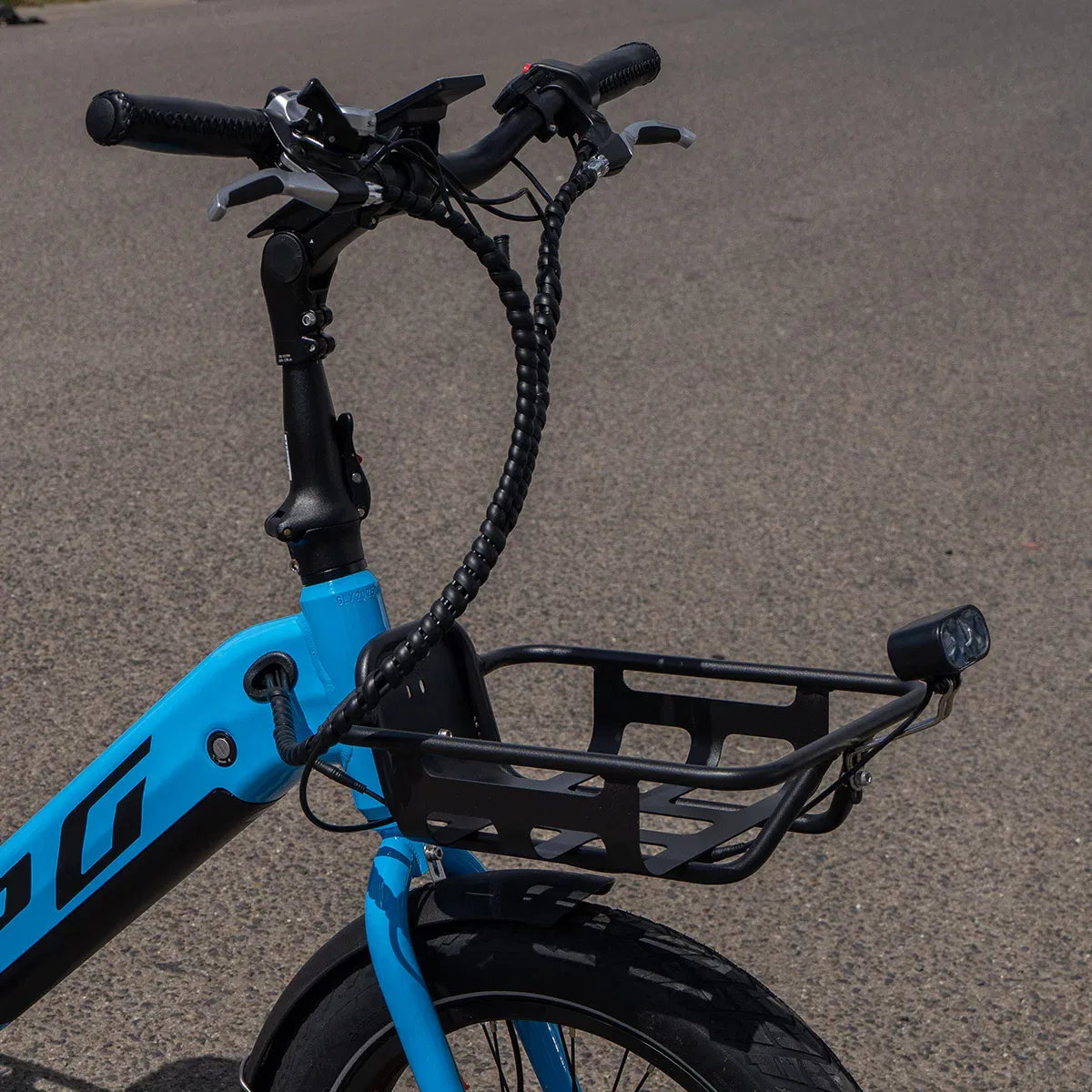 Progear Bikes E-Moover Cargo Bike + Transporter Kit - Electric Blue