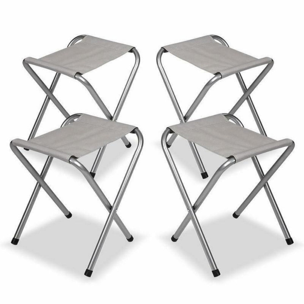 Portable Folding Picnic Camping Set BBQ Party Aluminium Table 4 Foldable Chairs