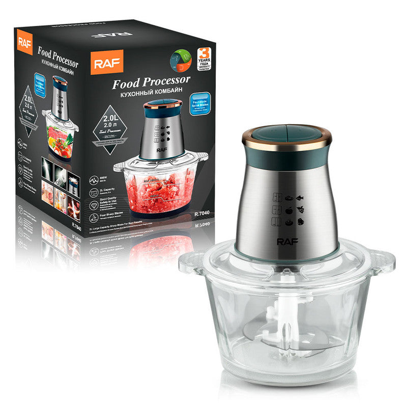 Multifunctional Stainless Steel Blade Electric Blender Salad maker and Meat Grinder, Food Processor