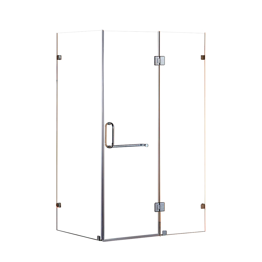 1100 x 700mm Frameless 10mm Glass Shower Screen By Della Francesca