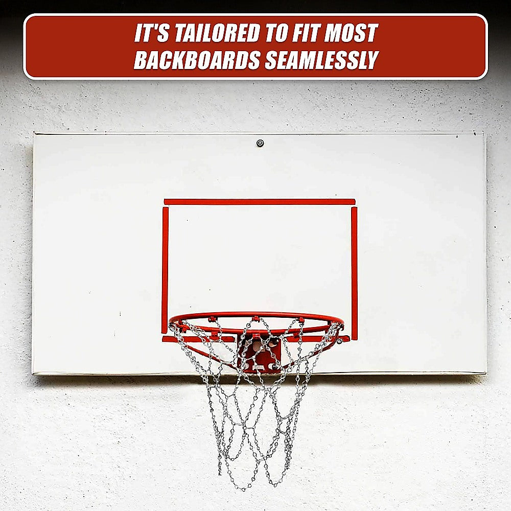 Heavy Duty Metal Pro Basketball Net Highly Durable Chain