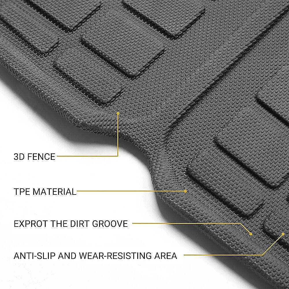 6 piece Car Y Floor Mats for Front and Rear Trunk Front Passenger and Driver Side