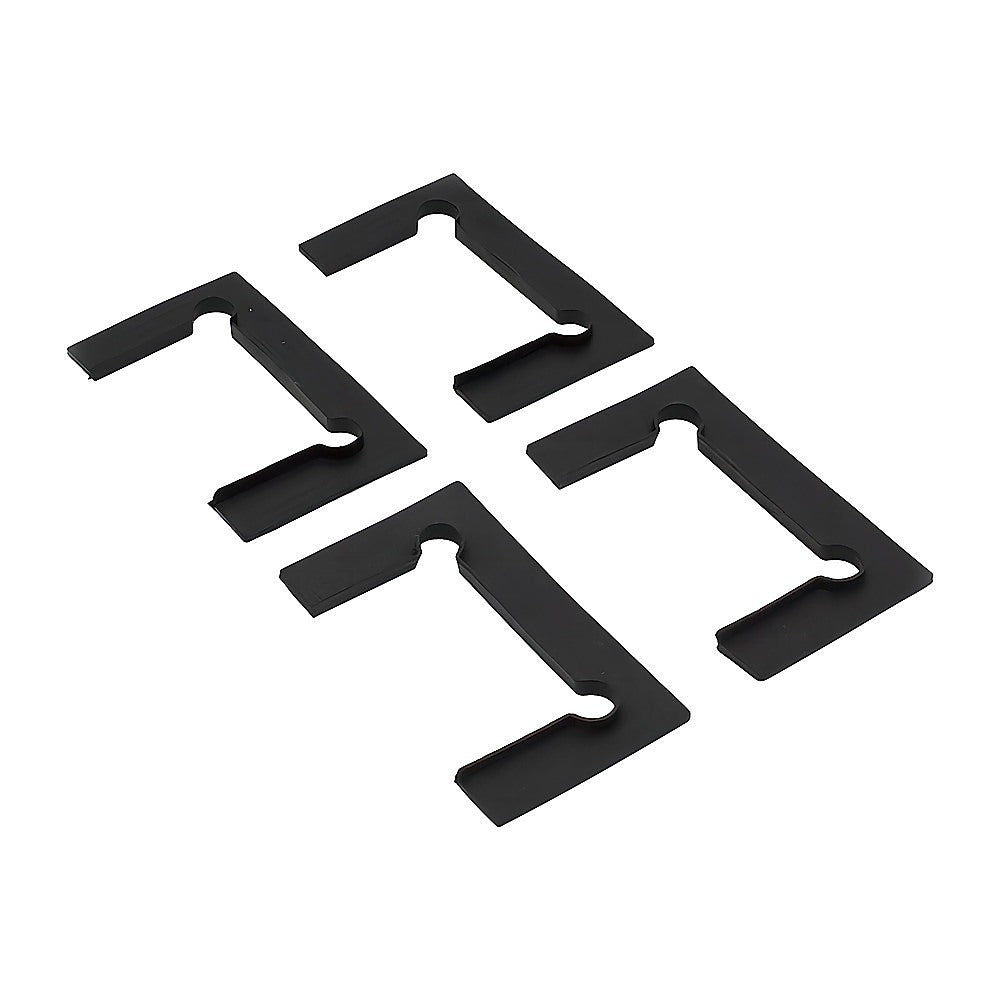 100cm Frameless Glass Bath Screen with Brass Brackets - Nickel