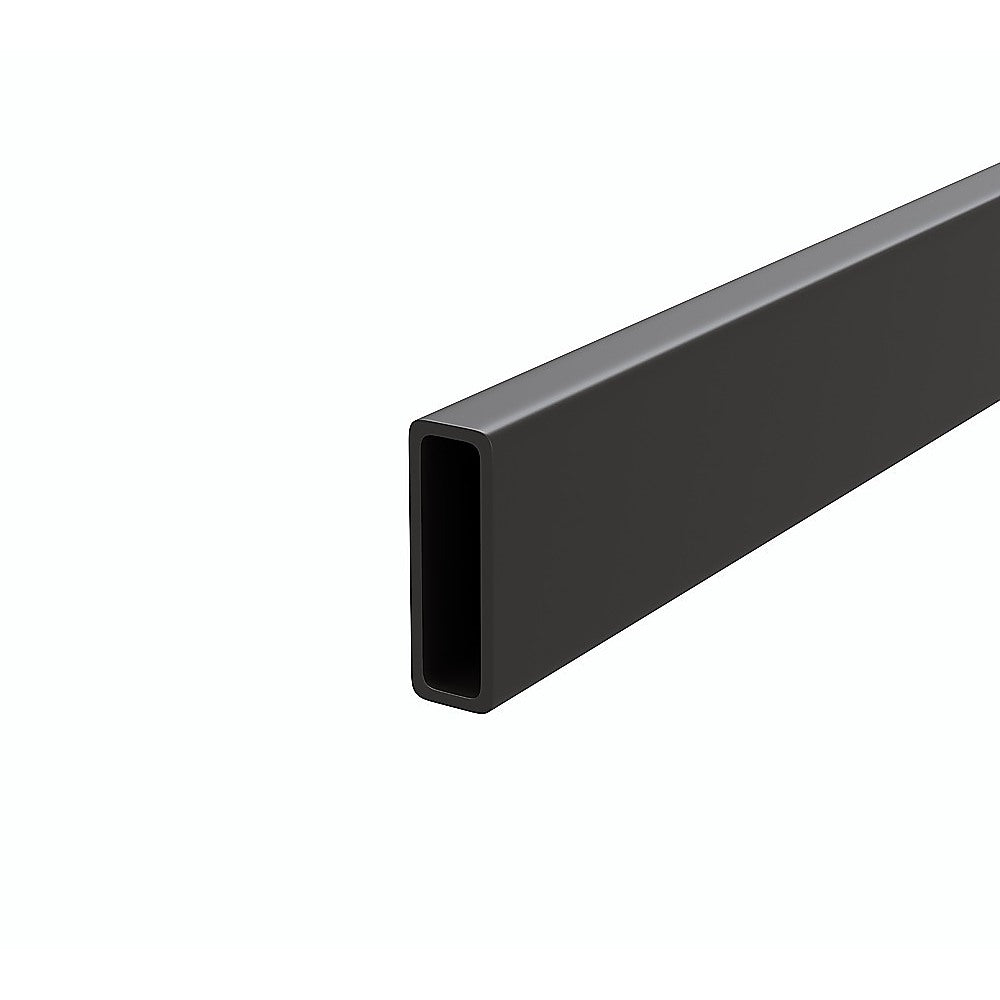 160cm Frameless Glass Sliding Shower Door with Black Rail and Hardware