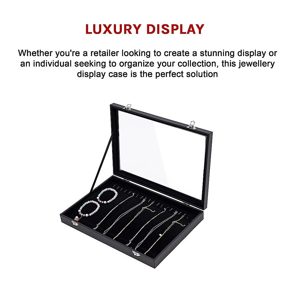 Jewellery Display Box Case for Rings Bracelets Necklaces Retail