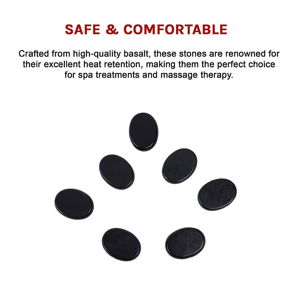 12pcs Hot Massage Stone Basalt Stones Kit Set Rock SPA Oiled Massage Tool