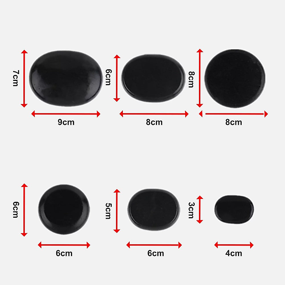 12pcs Hot Massage Stone Basalt Stones Kit Set Rock SPA Oiled Massage Tool