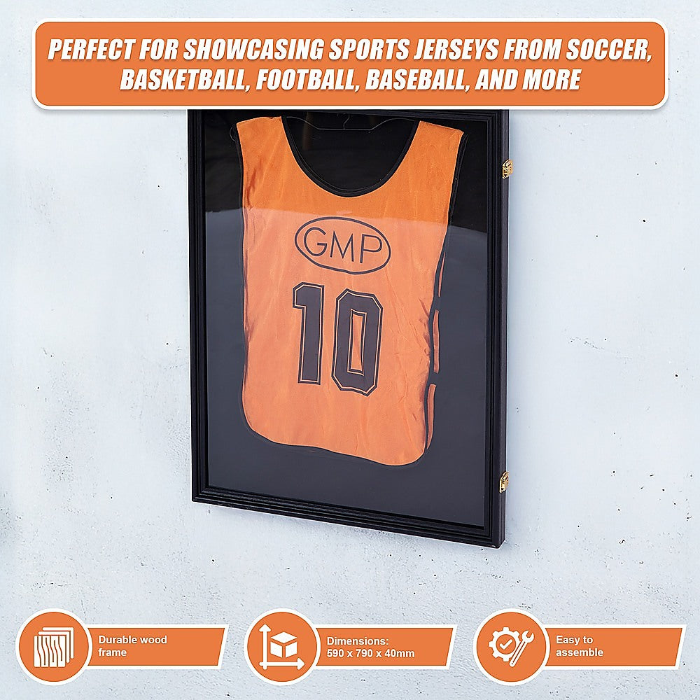 Jersey Display Frame Case 590 x 790 x 40mm Lockable JBox