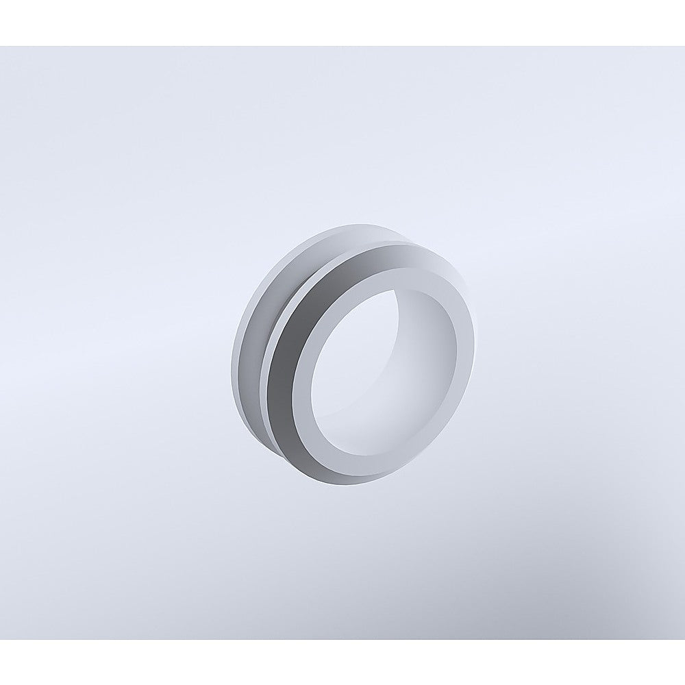 100cm Frameless Diamond Shower Screen with White Brackets and SS Hinges, Round Handle