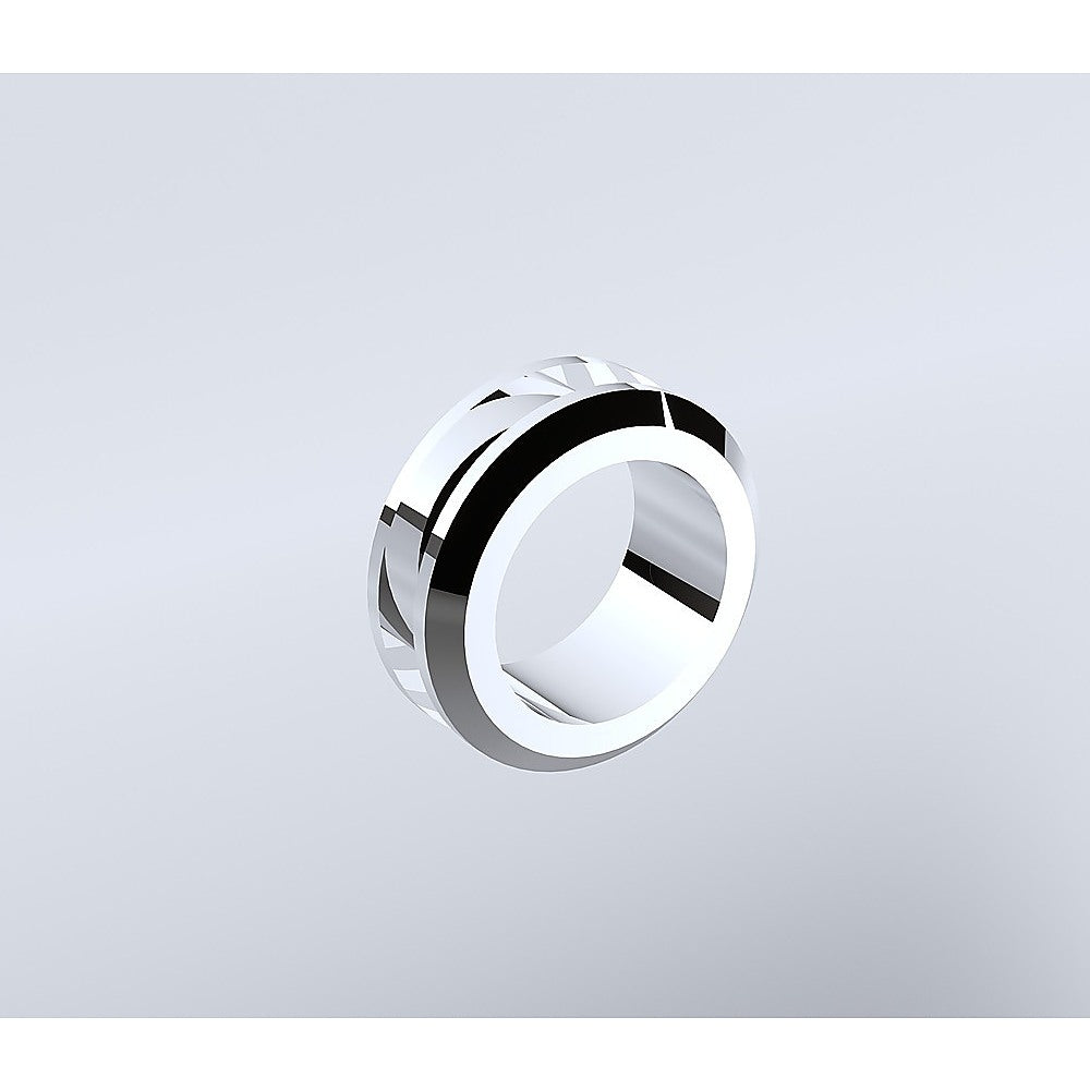 110cm Wall to Wall Frameless Shower Screen with Chrome Channel and SS Hinges , Round Handle