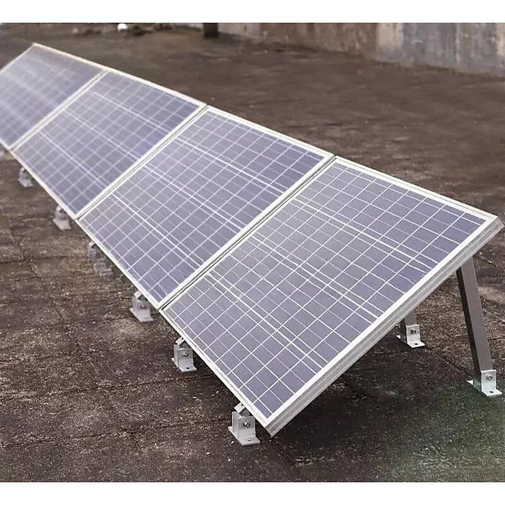 Adjustable Solar Panel Tilt Mount Brackets Kit Ground Roof Boat Mounting System