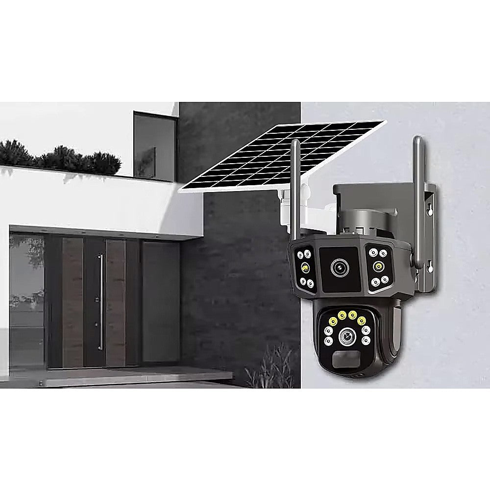9MP Wireless Solar Camera WIFI Security Outdoor Battery PTZ CCTV Home House V380
