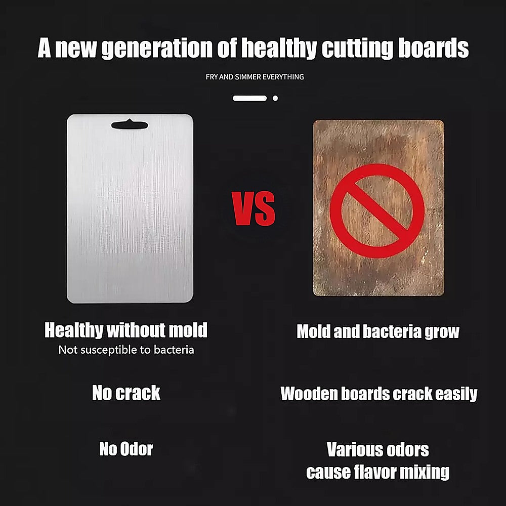 3 x 304SS Cutting Chopping Board Stainless Steel