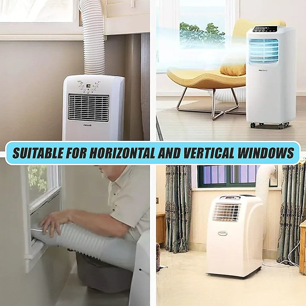 Portable Air Conditioner Window Slide Kit Part Exhaust Adaptor Hose Pipe & Plate