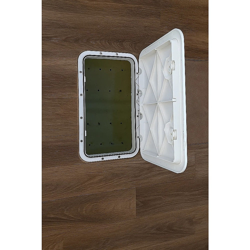 White Marine Boat Access Hatch – Deck Inspection Storage Lid for Boat or RV