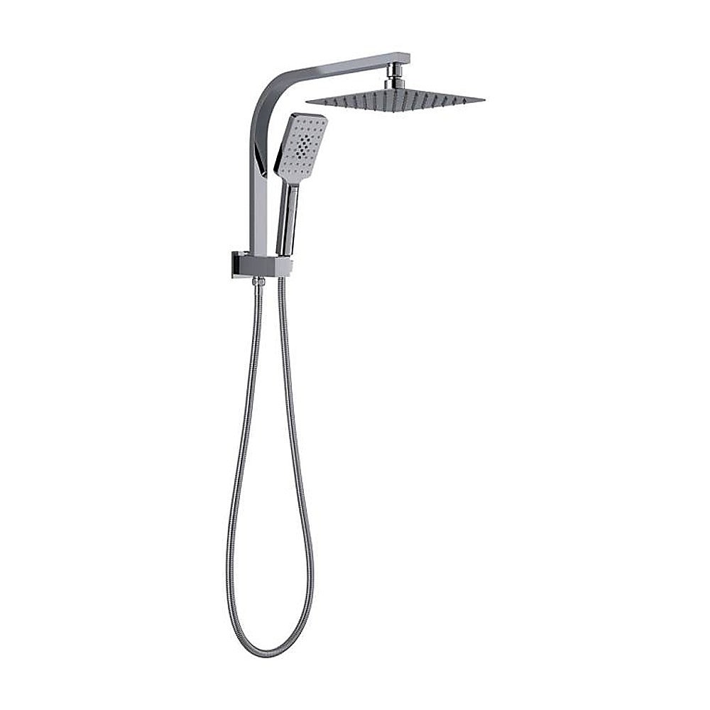 Wall Mounted Chrome Dual Shower Mixer – Rainfall & Handheld Massage Head