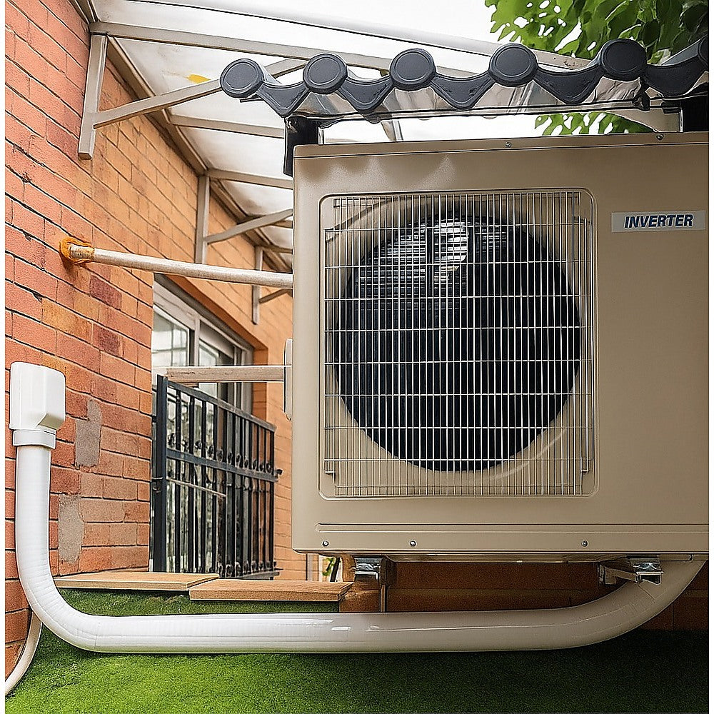 4.8m Mini Split AC Line Set Cover Kit – PVC Duct for Central Air Conditioner