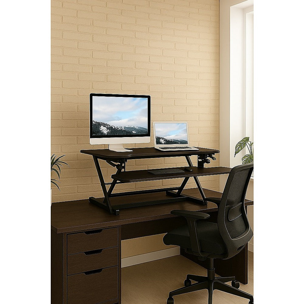 Ergonomic Standing Desk Converter – Height Adjustable Sit Stand Workstation