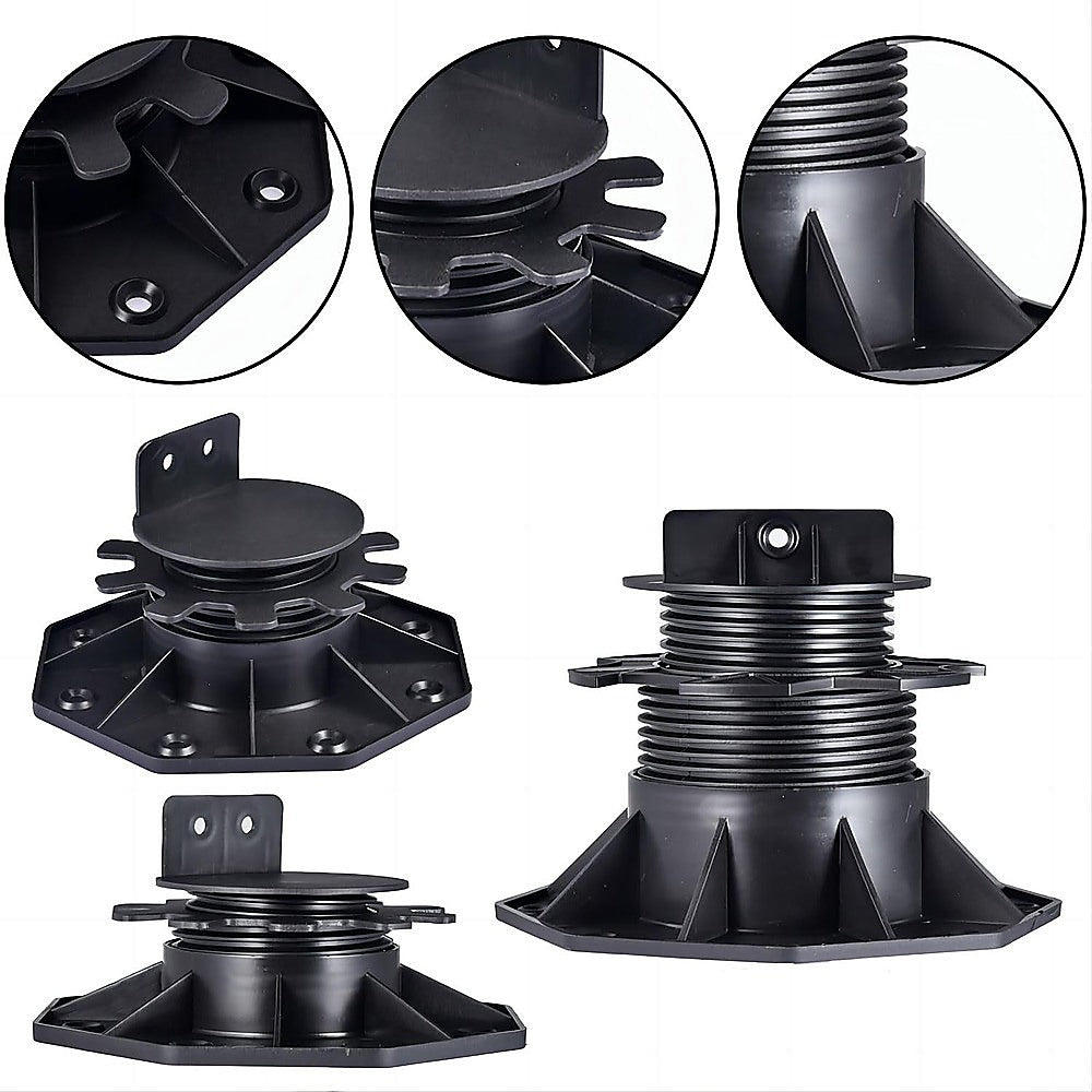 12 Pack Adjustable Deck Support Pedestals – Deck Foundation Bases