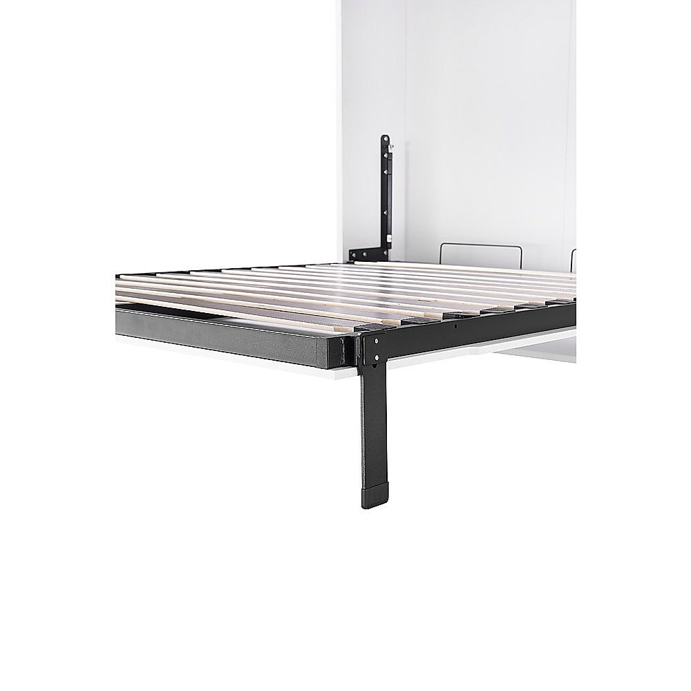 Queen DIY Wall Bed Hardware Kit with Silver handle – Frame & Mechanism for Custom Build