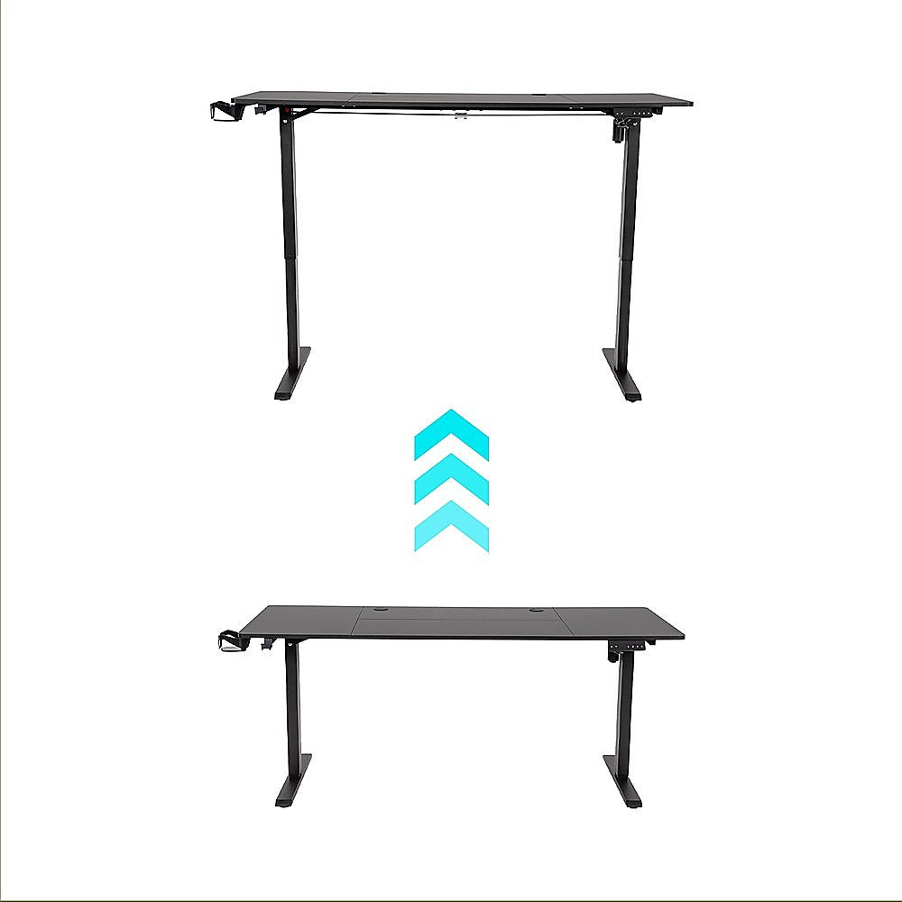 160cm Electric Standing Desk – Height Adjustable Sit Stand Office Table in Black