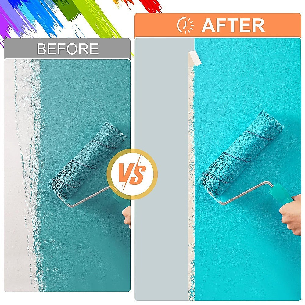 72 x White Masking Tape Rolls – 24mm x 50m Painters Adhesive Tape for Painting