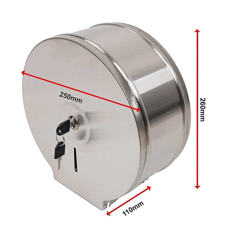304 Stainless Steel Toilet Paper Dispenser Roll Tissue Holder