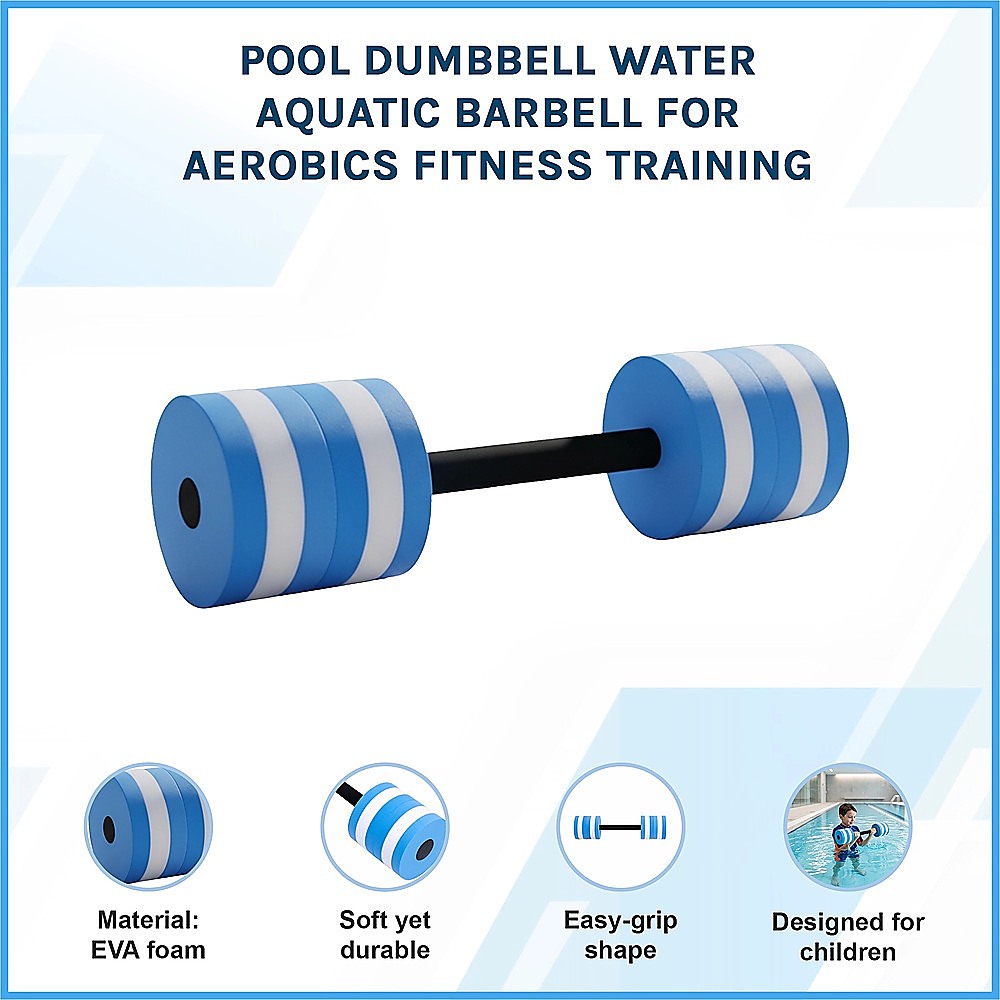 Pool Dumbbell Water Aquatic Barbell for Aerobics Fitness Training