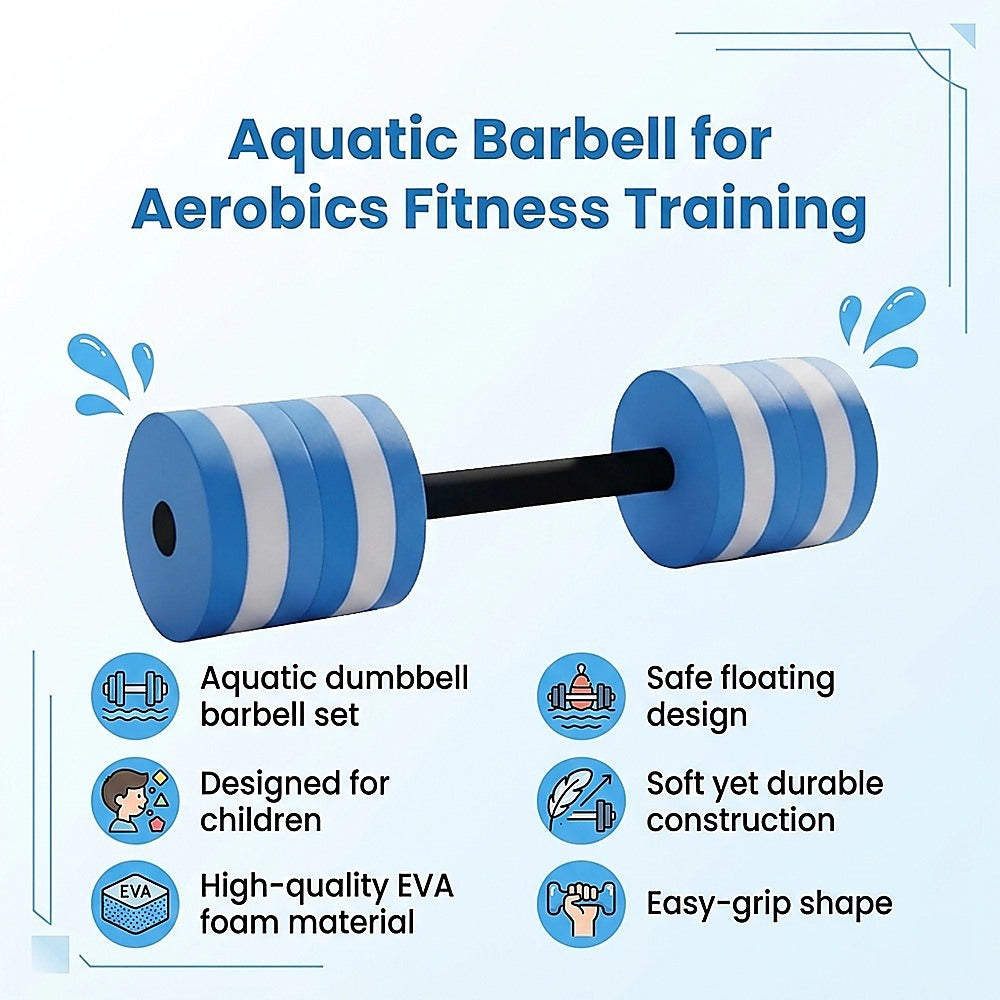 Pool Dumbbell Water Aquatic Barbell for Aerobics Fitness Training