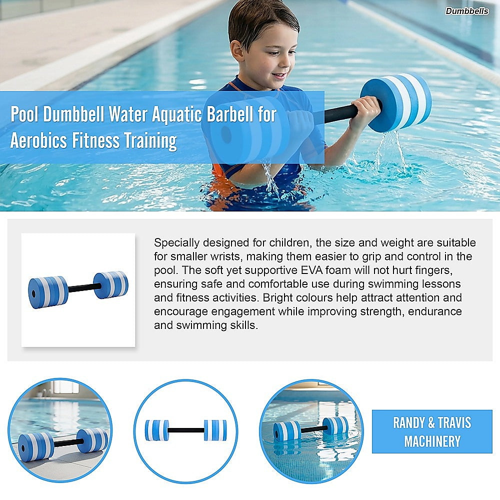 Pool Dumbbell Water Aquatic Barbell for Aerobics Fitness Training