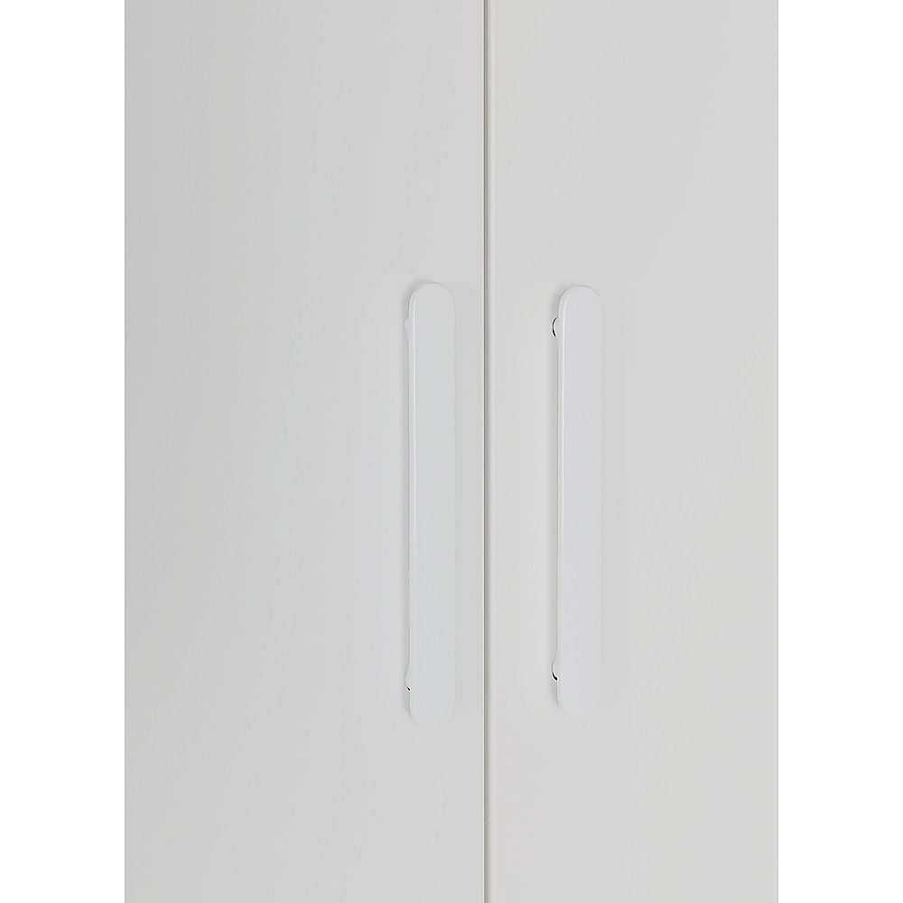 160cm Wardrobe - White Handle