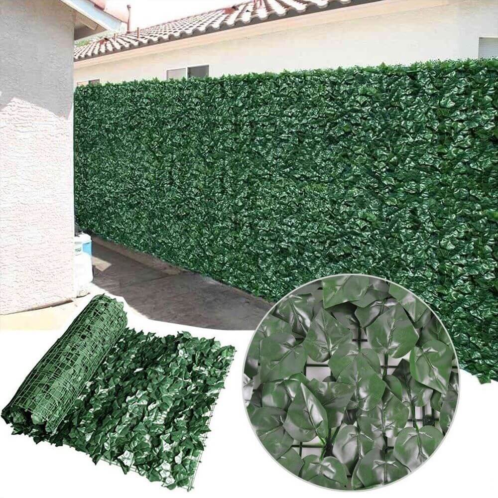 Artificial Ivy Leaf Hedging 3M x 1M Roll (Fake Ivy Roll)
