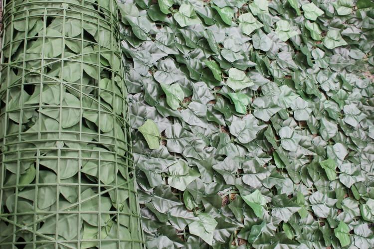 Artificial Ivy Leaf Hedging 3M x 1M Roll (Fake Ivy Roll)