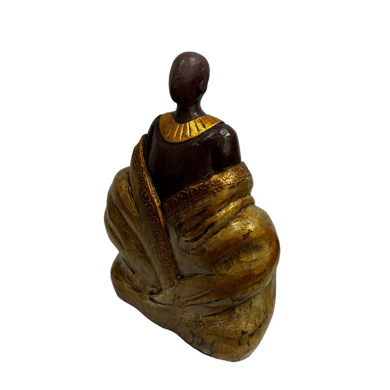 Tribal Lady w/ Necklace Ornament 19x25cm