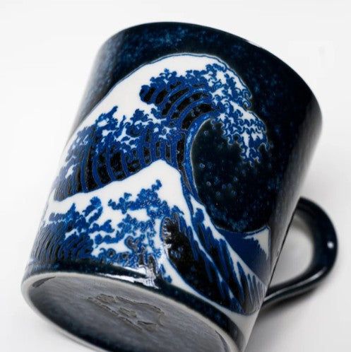 Mug with Handle 300ml Great Wave Design