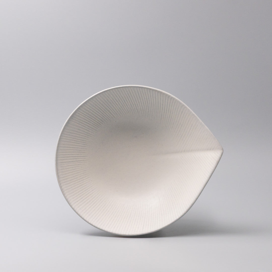 Large Bowl 24cm Snow Leaf Glaze