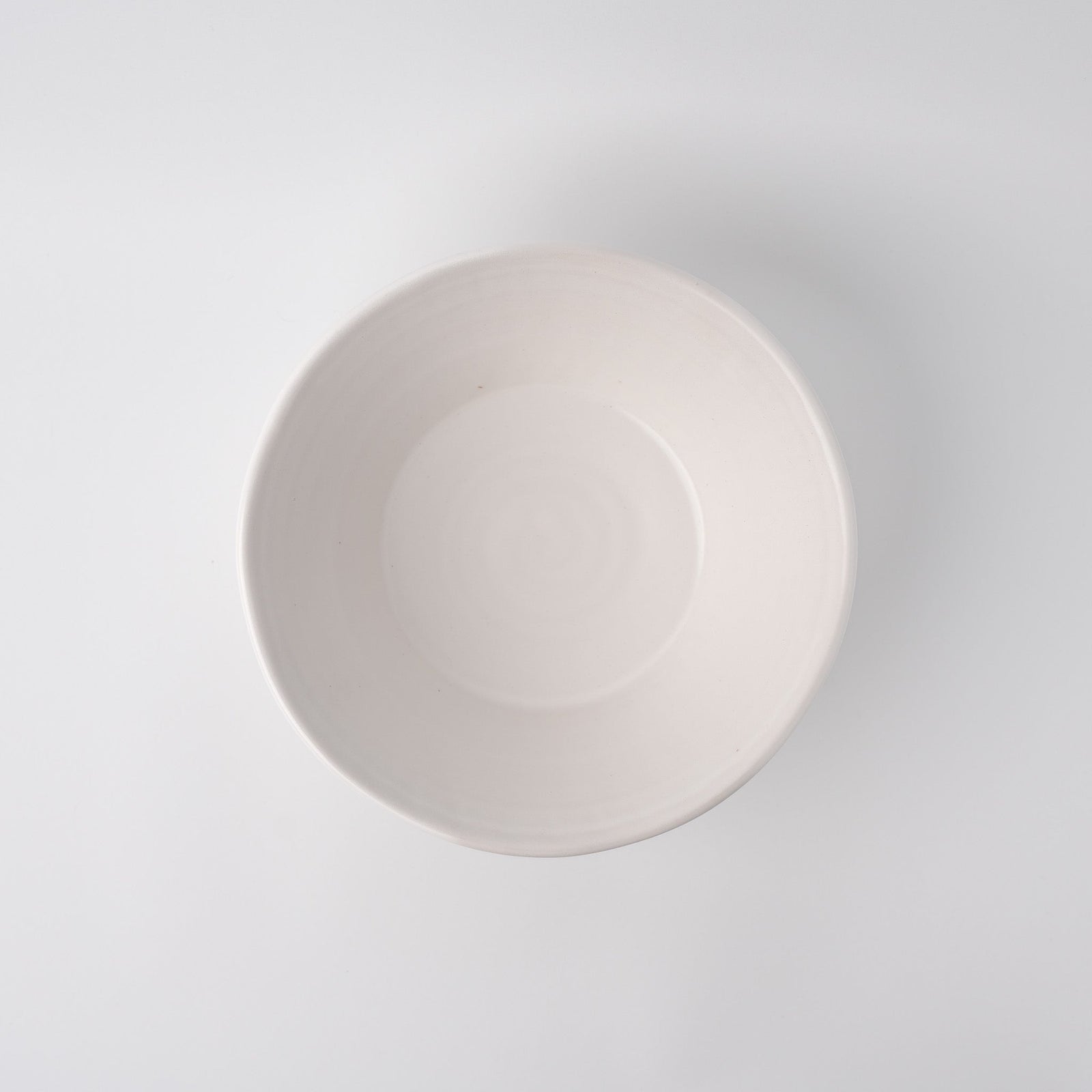 Bowl 21cm Shinogi White Wash Glaze