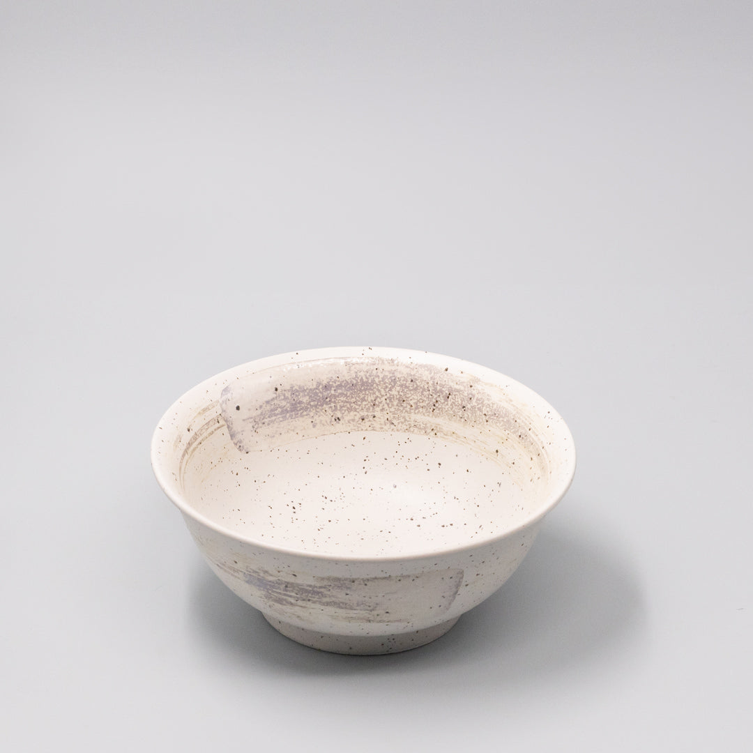 Ramen Bowl 18.5cm Speckled White Zen Glaze