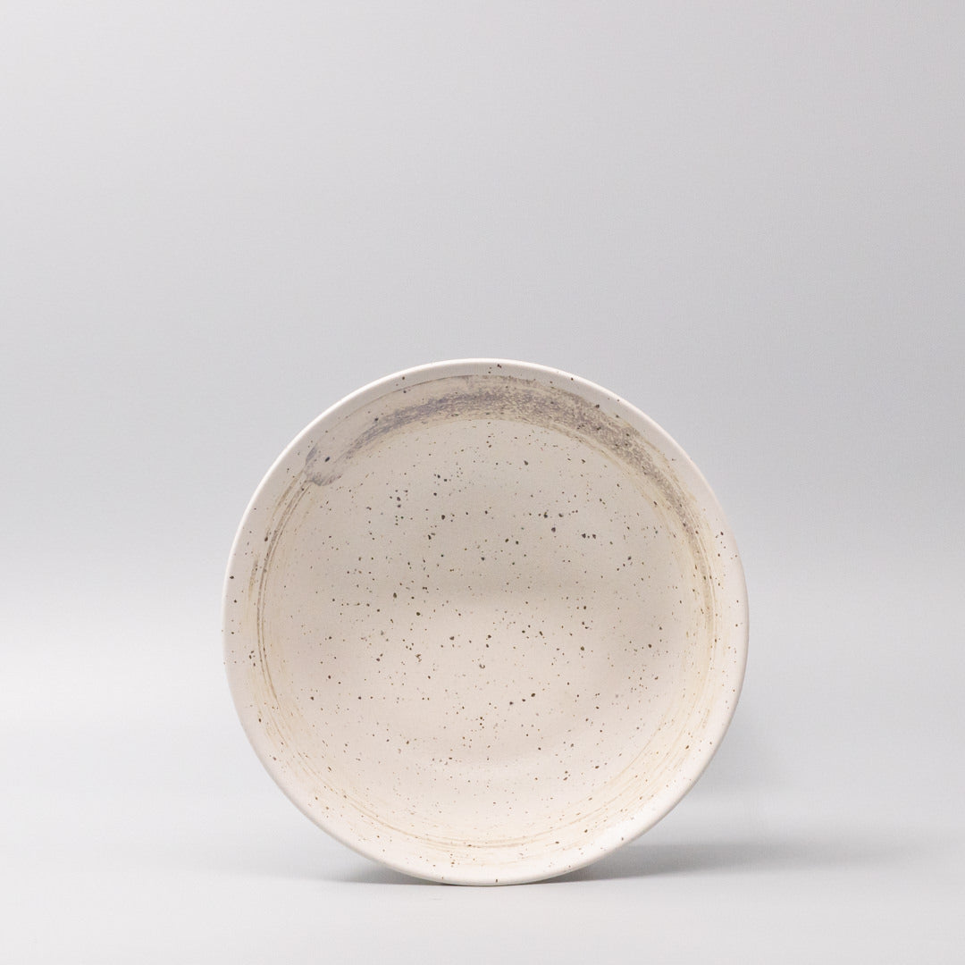 Ramen Bowl 18.5cm Speckled White Zen Glaze