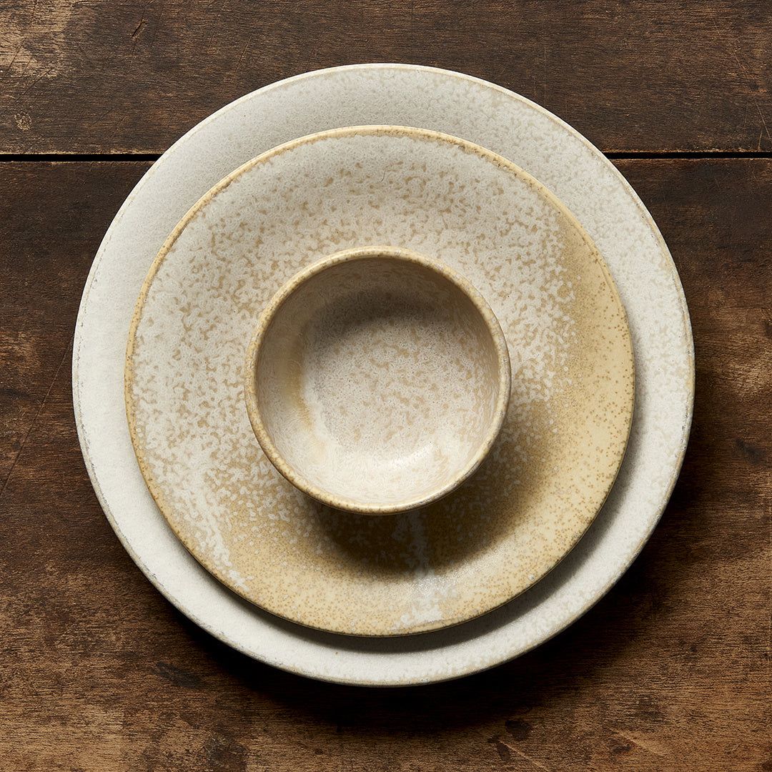 Bowl 13cm White Fade Glaze