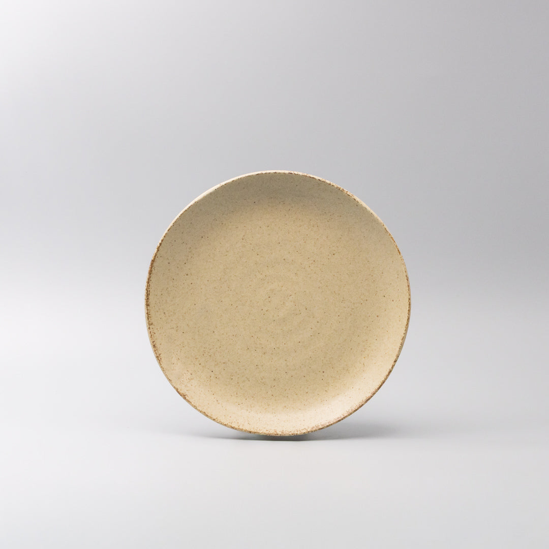 Plate Dinner Organic Shape 24cm Sand Fade Glaze
