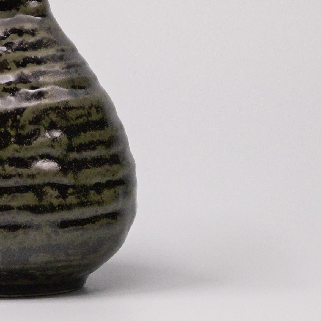 Sake Jug 350ml Moss Black Glaze